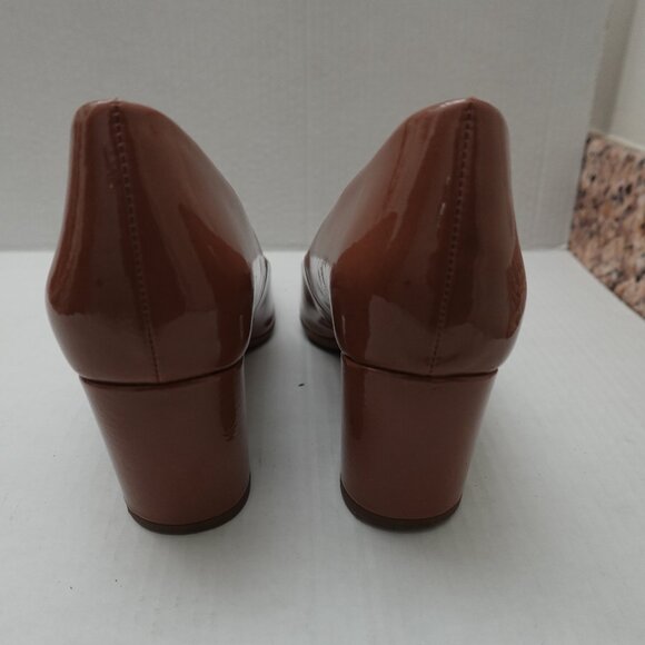 Naturalizer Nude Square Toe Pump Women's Sz 11M Minimalist Comfort Work Neutral - Picture 3 of 5